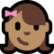 Girl - Medium emoji on Microsoft
